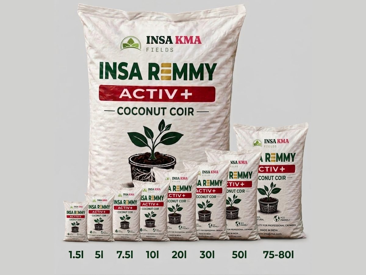 INSA REMMY kokosov supstrat u svih osam veličina pakovanja